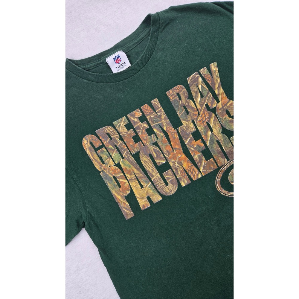 NFL Team‎ Apparel Green Bay Packers Camo Graphic T Shirt Mens Size Large